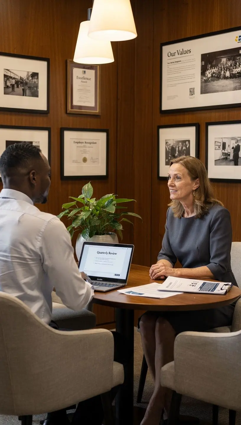 Stylowe miejsce do spotkań z naturalnym oświetleniem i zielenią.