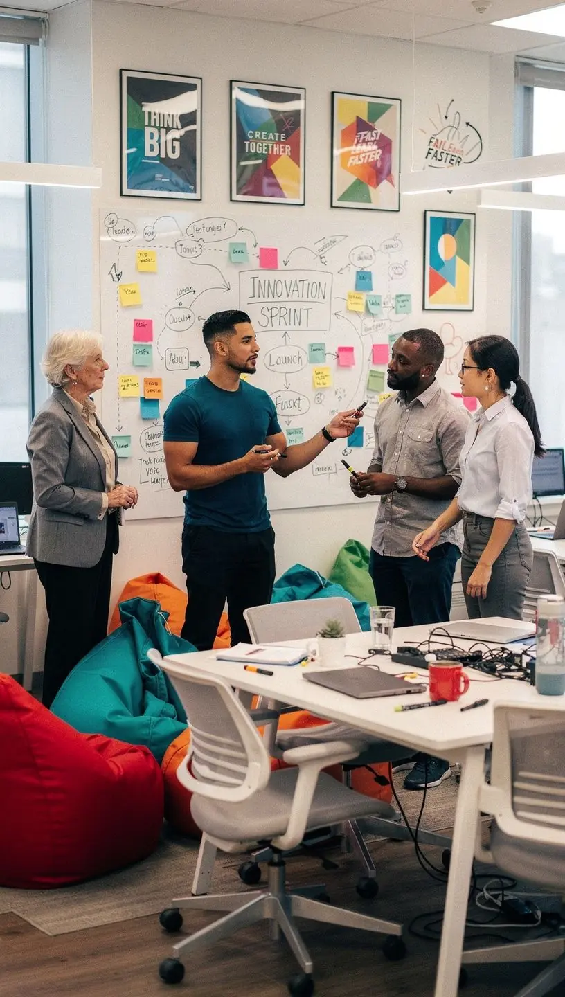 Nowoczesna recepcja z przyjaznym układem przestrzennym.